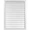 Ekena Millwork Vertical Surface Mount PVC Gable Vent w/ 2"W x 2"H , Brickmould Sill Frame, 30"W x 40"H GVPVE30X4003SN - alternate 1